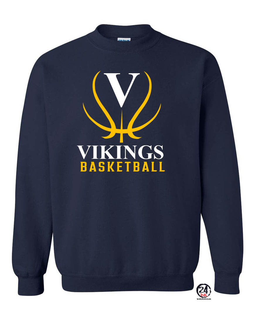 Vikings Basketball Design 3 non hooded sweatshirt