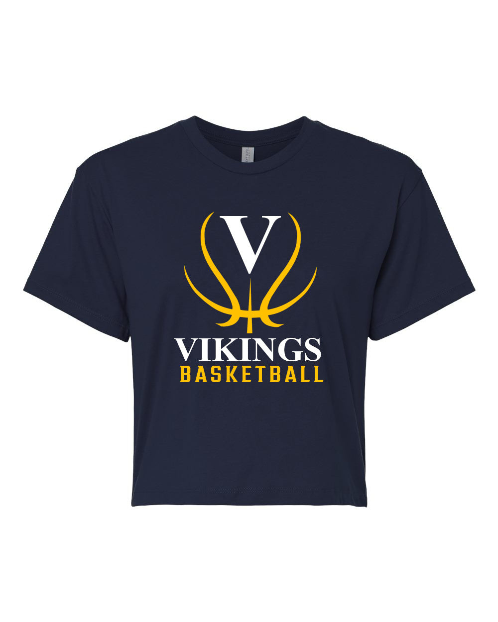 Vikings Basketball Design 3 Crop Top
