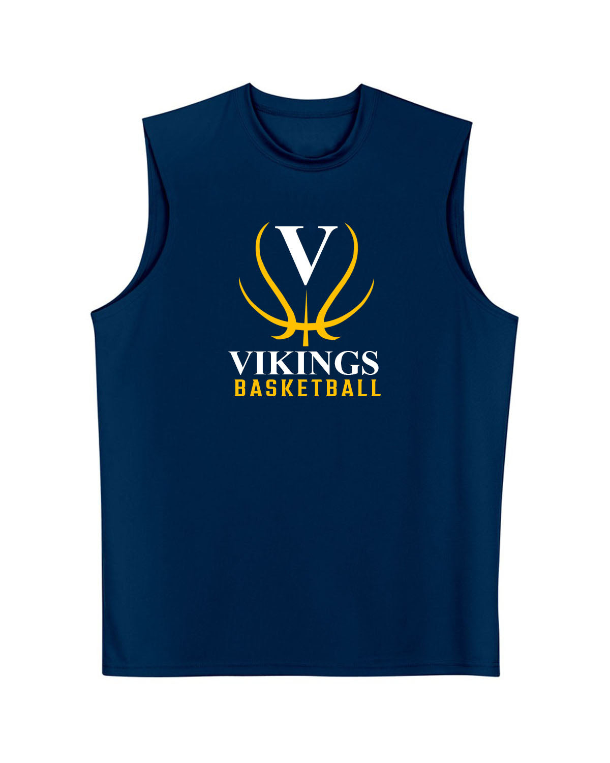 Vikings Basketball Men's Performance Tank Top Design 3