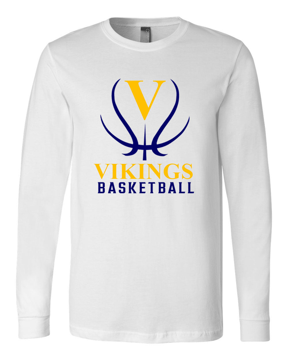 Vikings Basketball Design 3 Long Sleeve Shirt