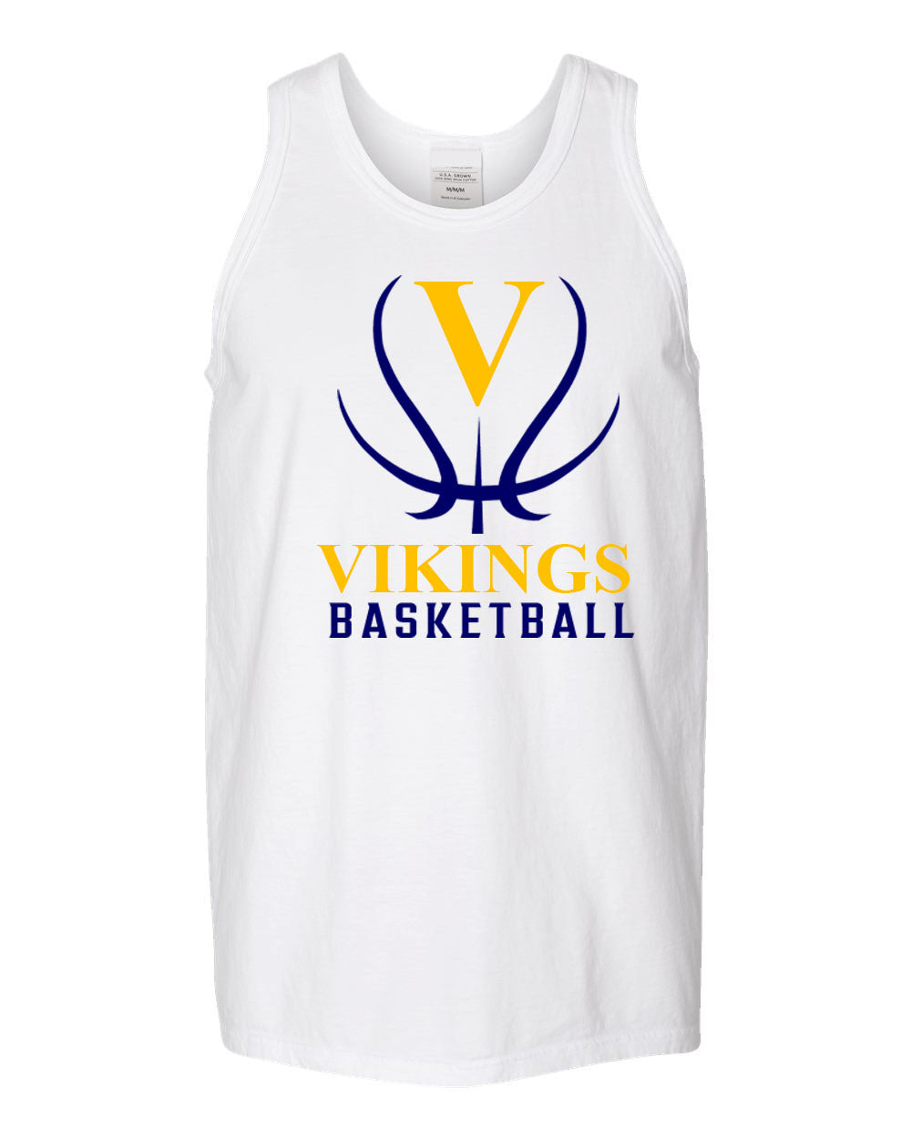 Vikings Basketball design 3 Muscle Tank Top