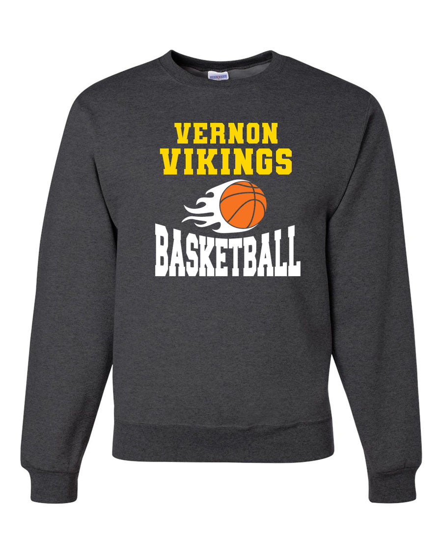 Vikings Basketball Design 4 non hooded sweatshirt