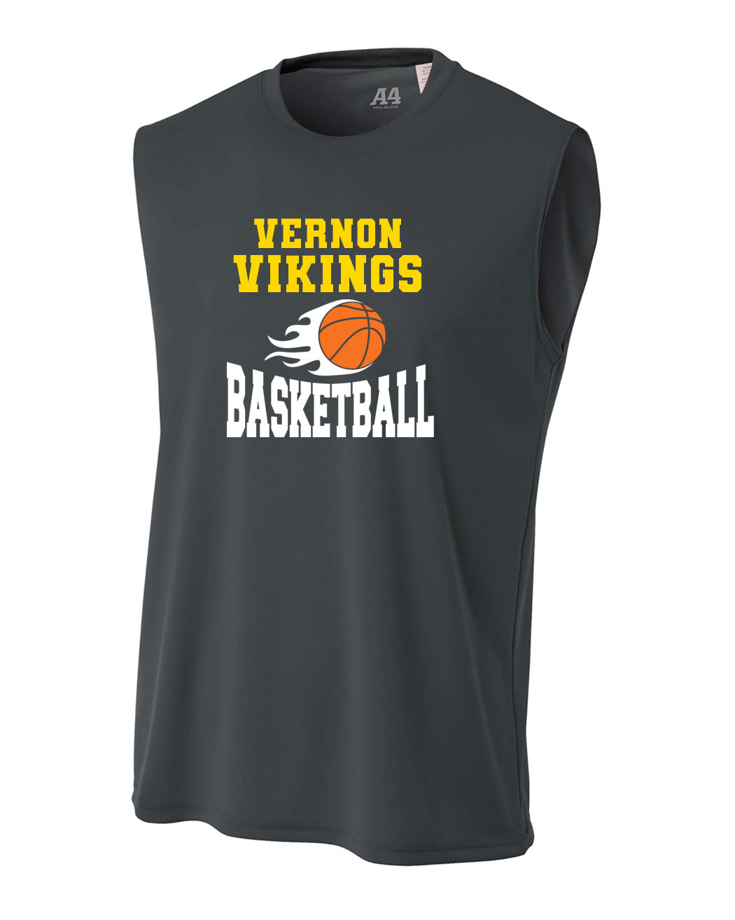 Vikings Basketball Men's Performance Tank Top Design 4