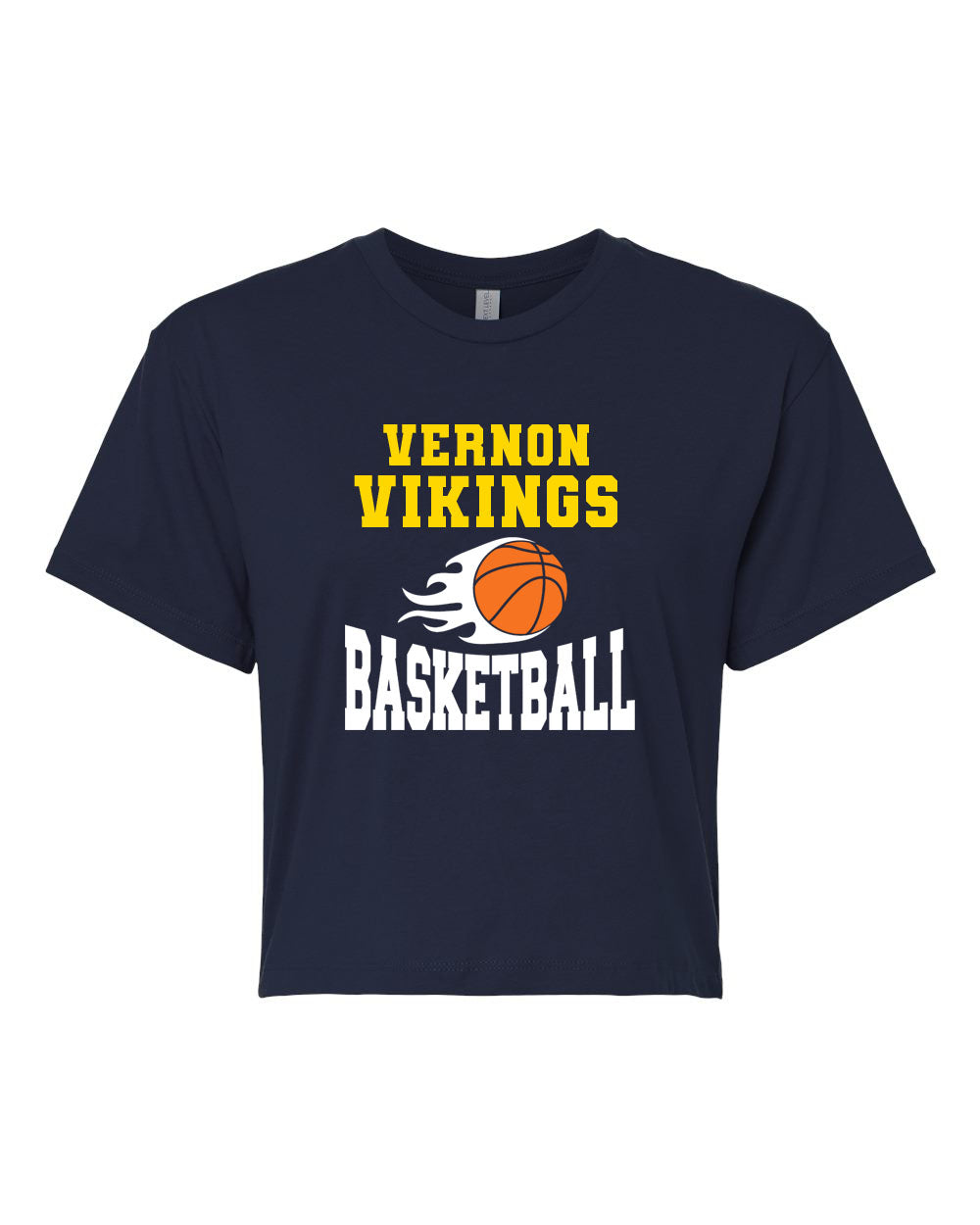 Vikings Basketball Design 4 Crop Top