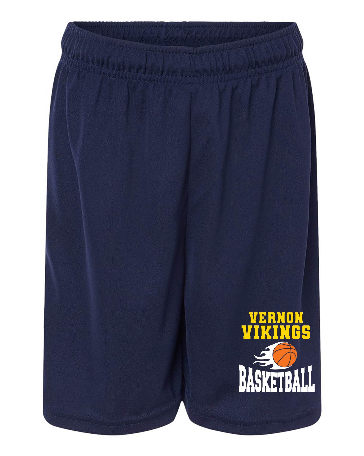 Vikings Basketball Performance Shorts Design 4
