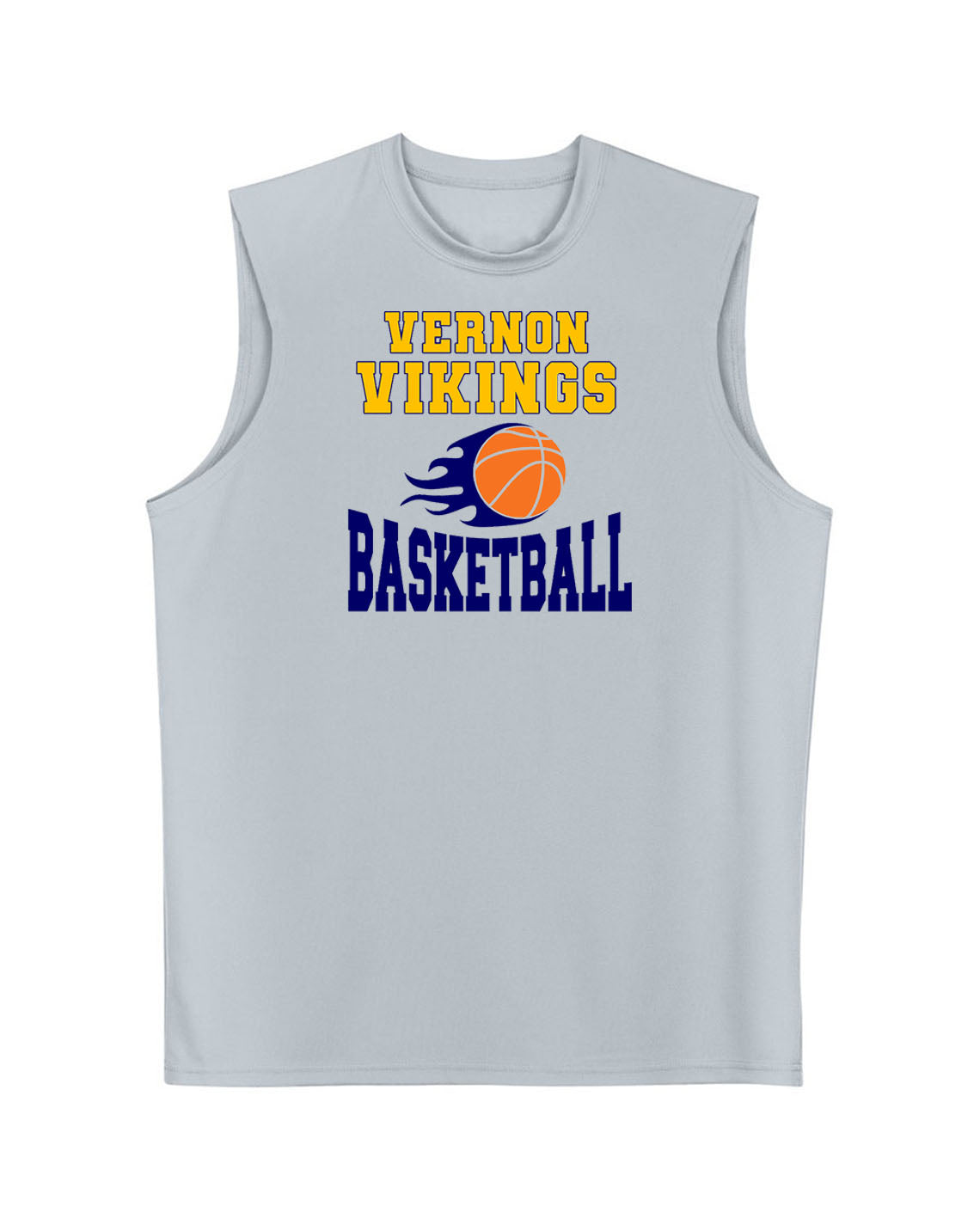 Vikings Basketball Men's Performance Tank Top Design 4