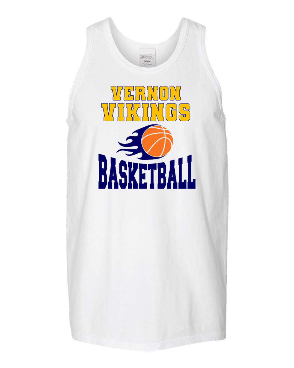 Vikings Basketball design 4 Muscle Tank Top