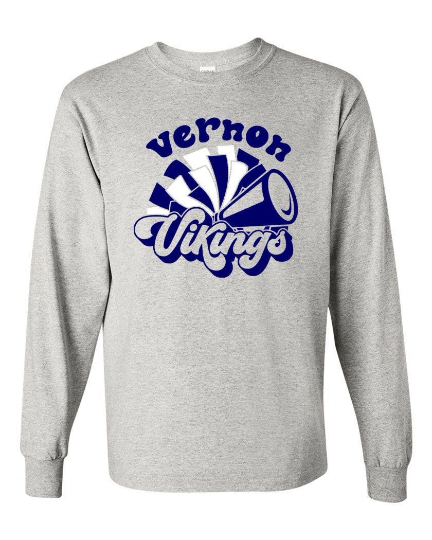 Vernon Vikings Cheer Design 12 Long Sleeve Shirt