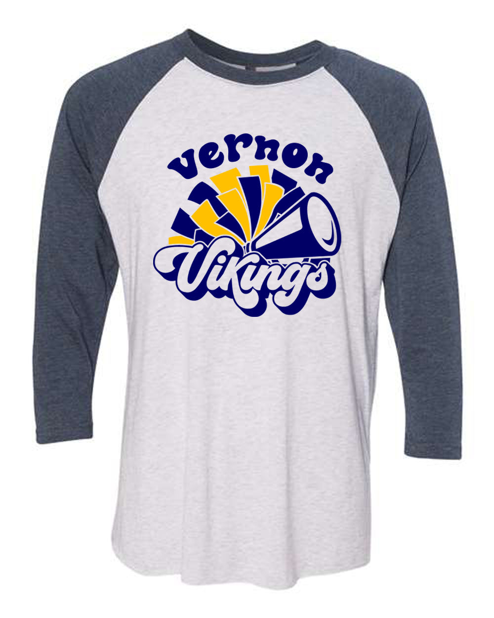 Vernon Vikings Cheer Design 12 Raglan Shirt