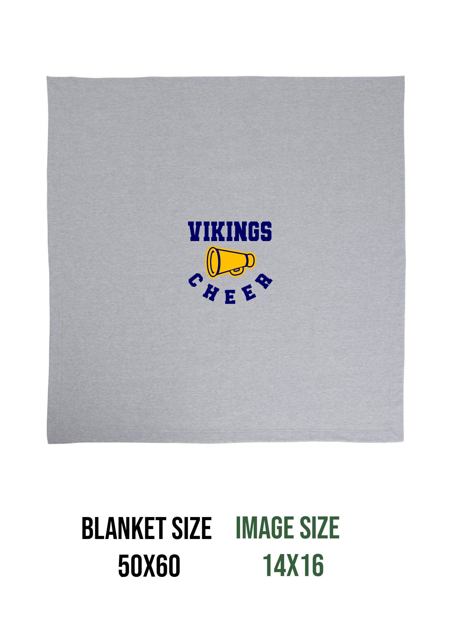 Vernon Vikings Cheer Design 13 Blanket