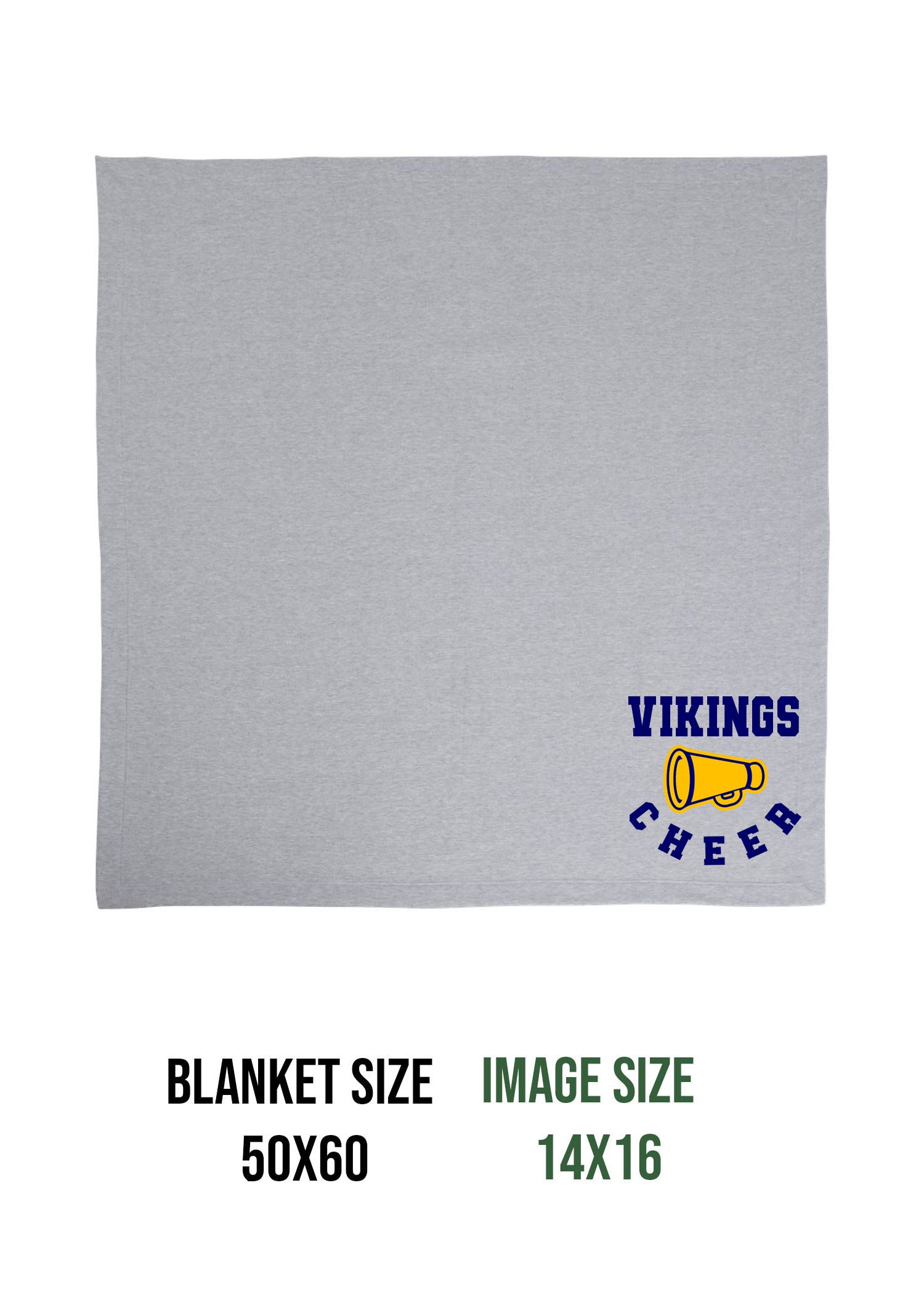 Vernon Vikings Cheer Design 13 Blanket