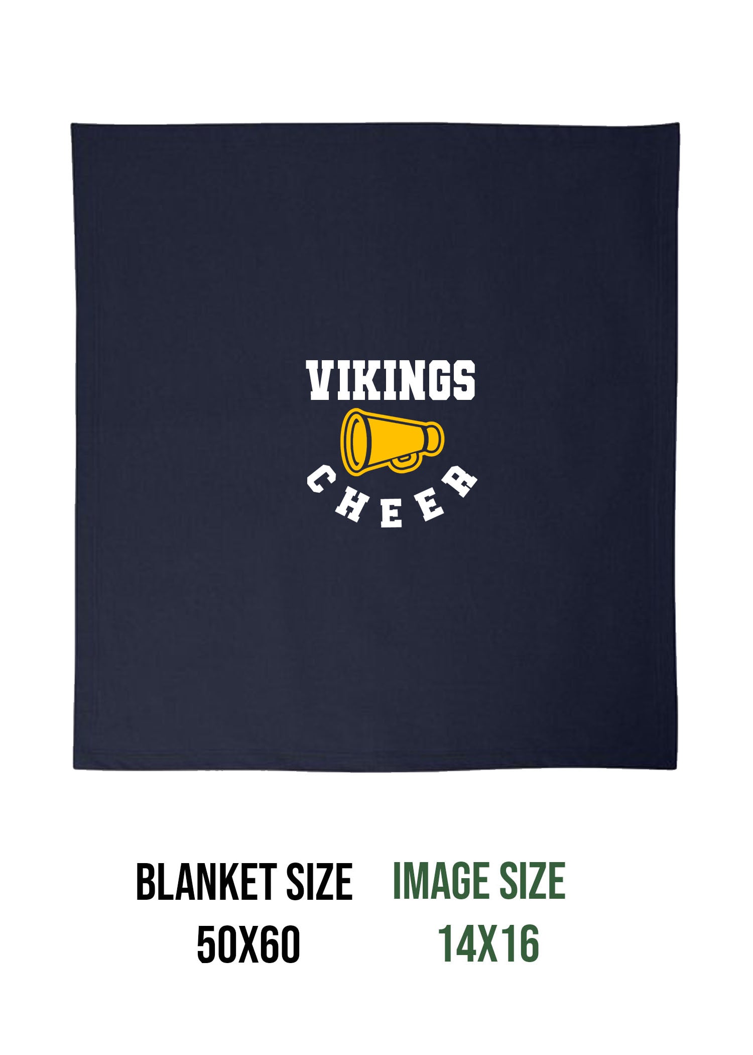 Vernon Vikings Cheer Design 13 Blanket