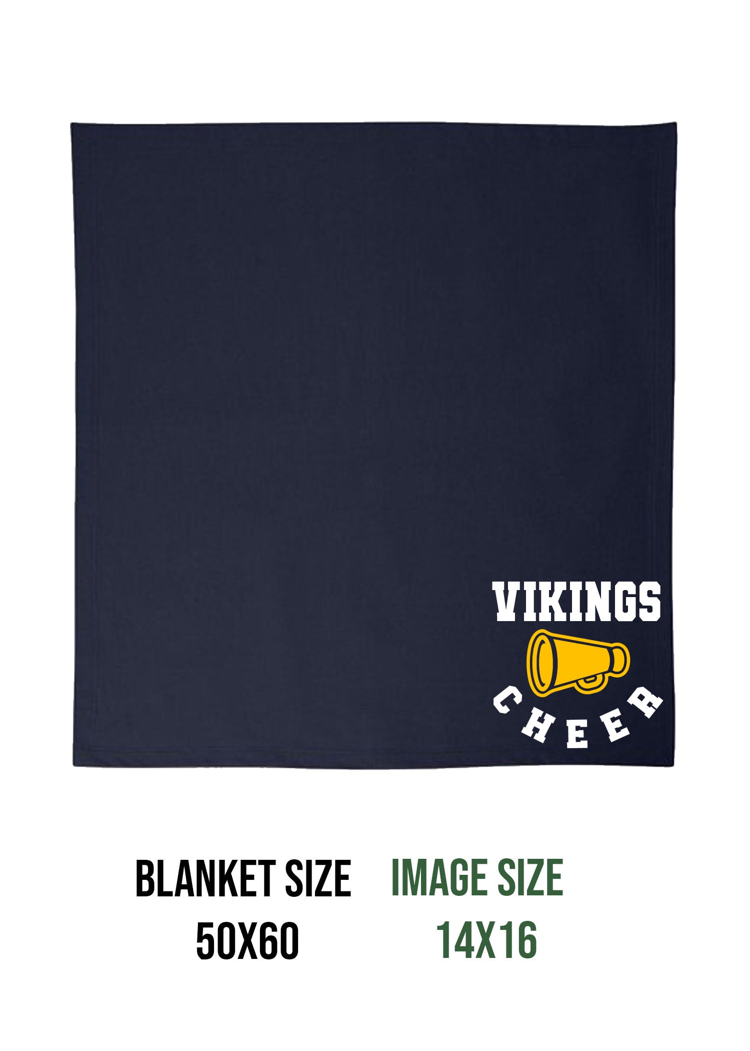 Vernon Vikings Cheer Design 13 Blanket