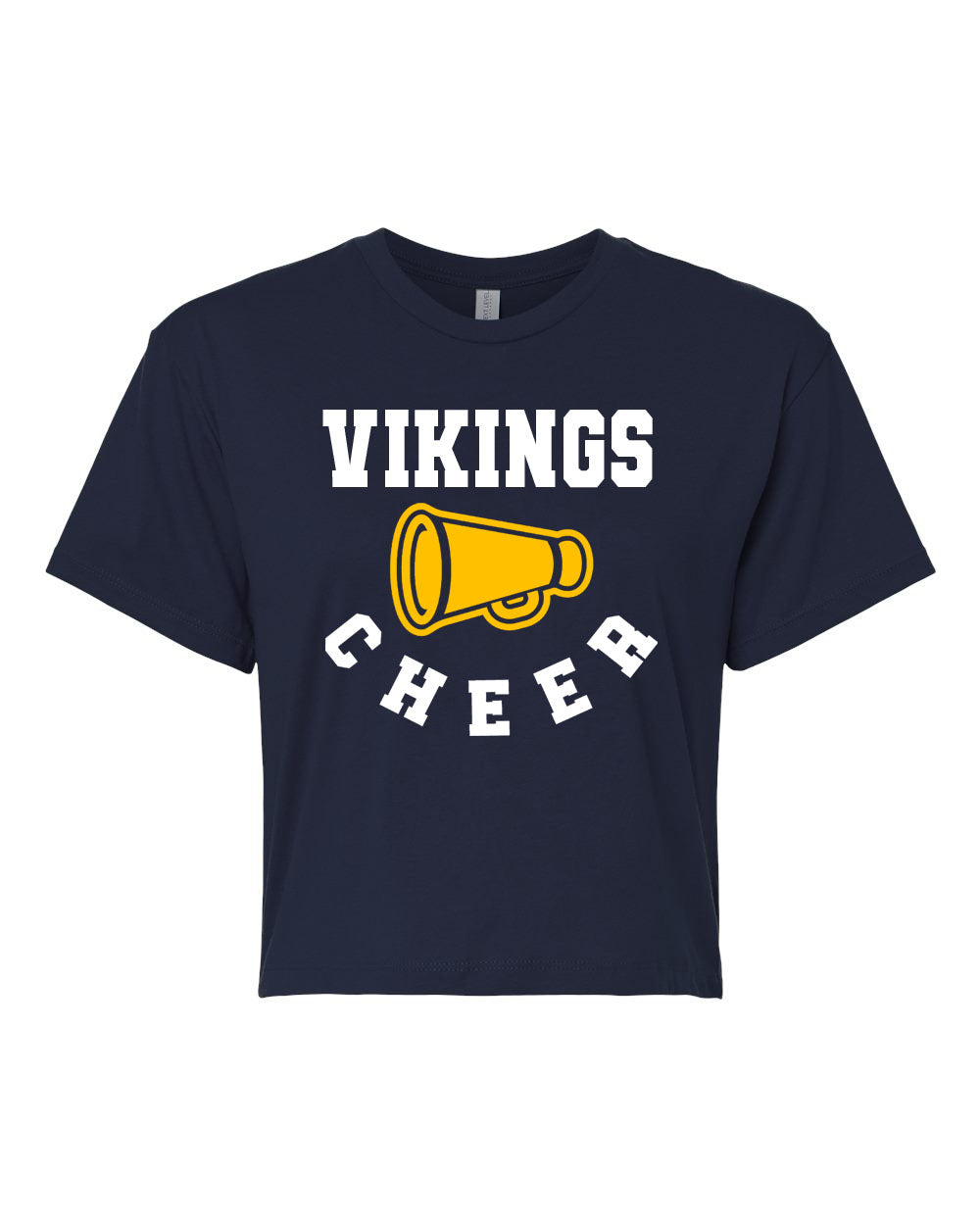 Vernon Vikings Cheer Design 13 Crop Top