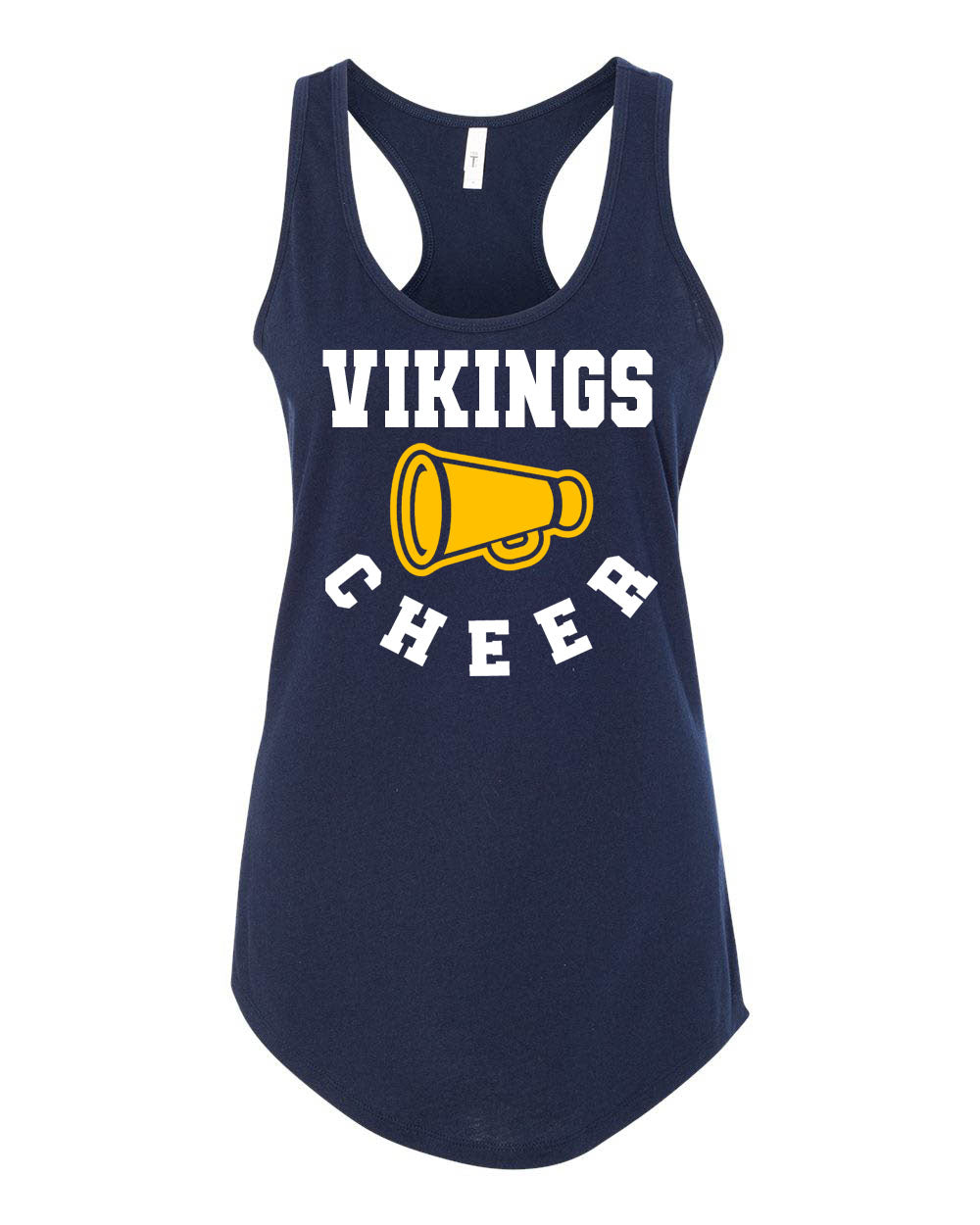 Vernon Vikings Cheer Racerback Tank Top Design 13