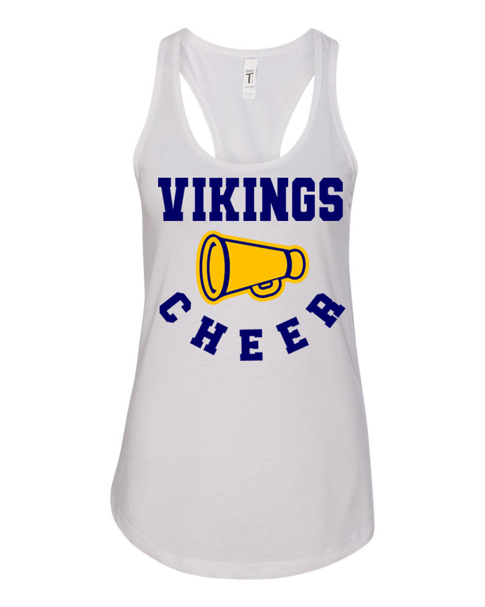 Vernon Vikings Cheer Racerback Tank Top Design 13