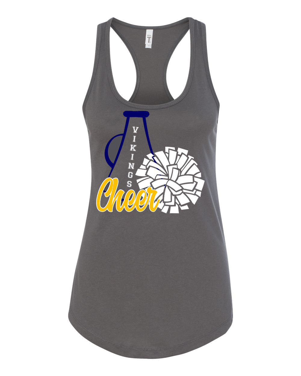 Vernon Vikings Cheer Racerback Tank Top Design 14
