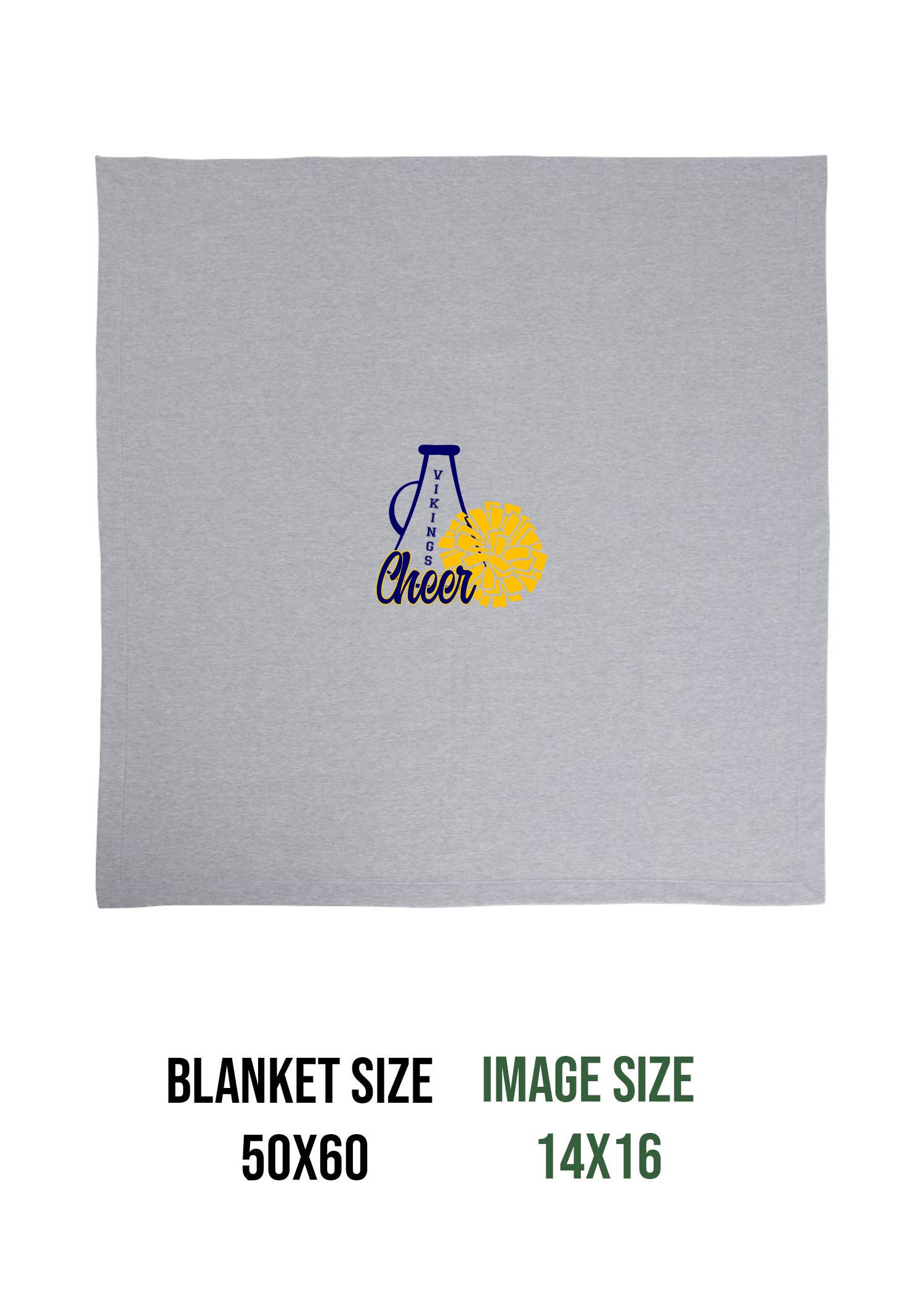Vernon Vikings Cheer Design 14 Blanket