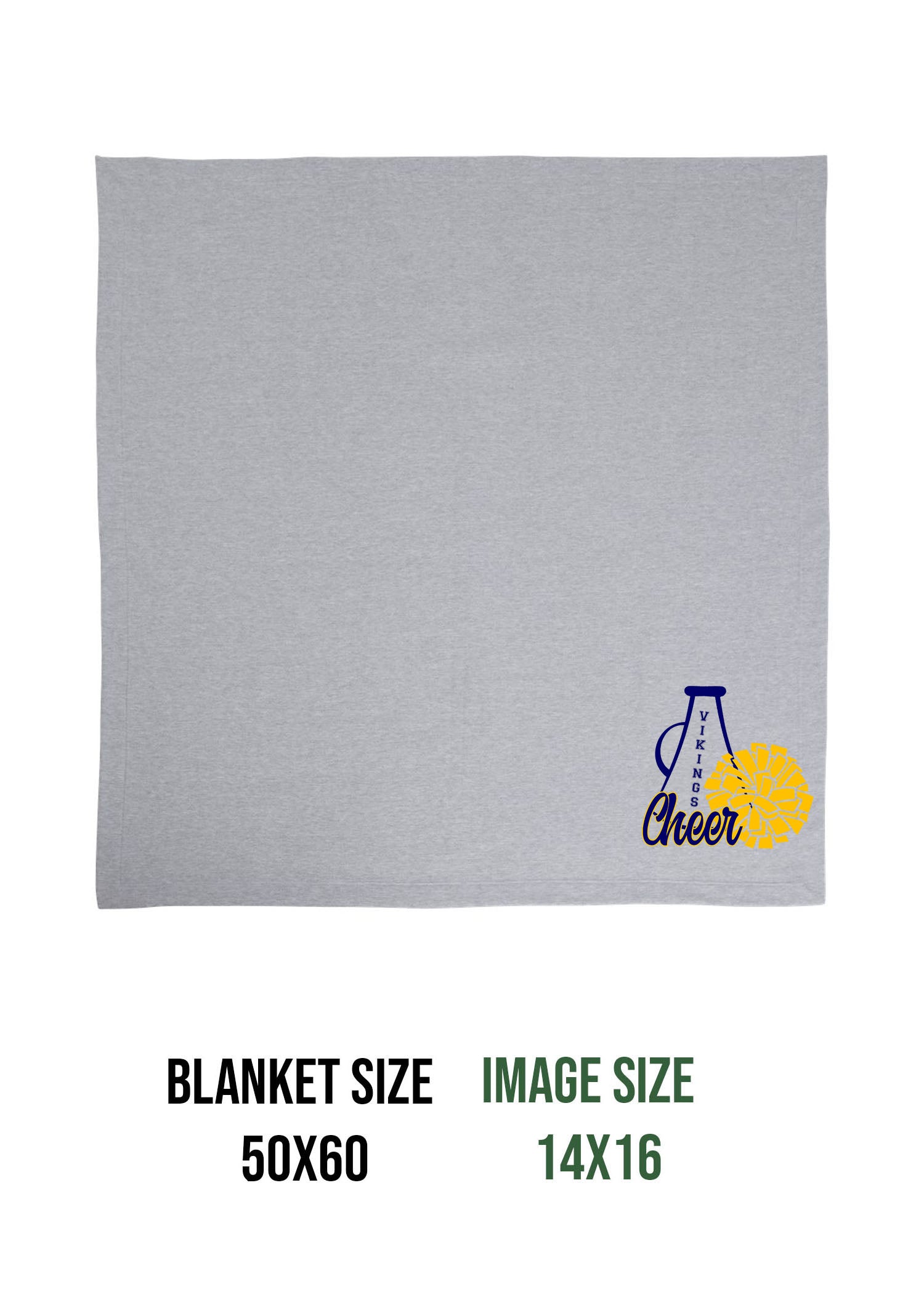 Vernon Vikings Cheer Design 14 Blanket