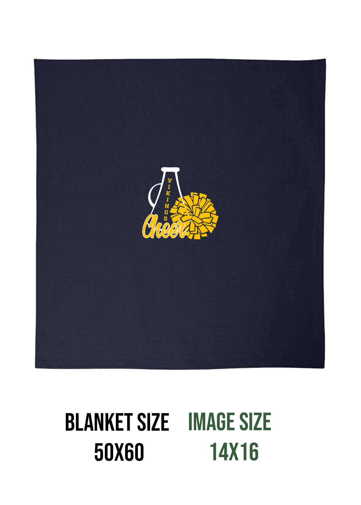 Vernon Vikings Cheer Design 14 Blanket