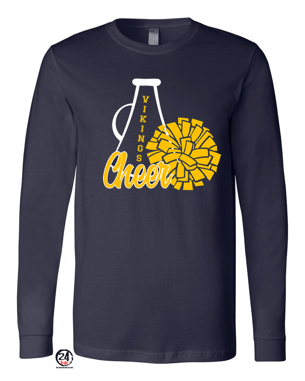 Vernon Vikings Cheer Design 14 Long Sleeve Shirt