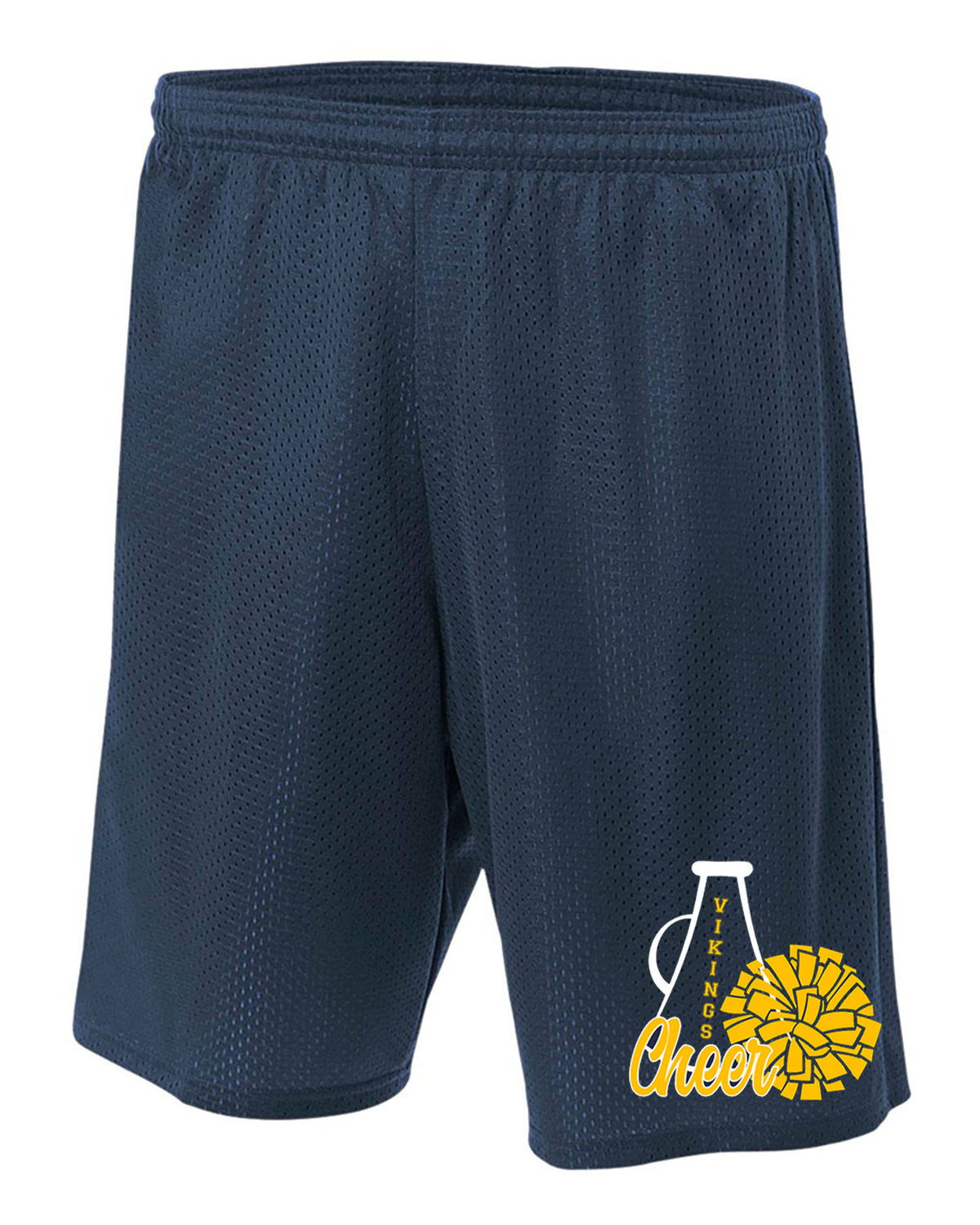 Vernon Vikings Cheer Design 14 Mesh Shorts