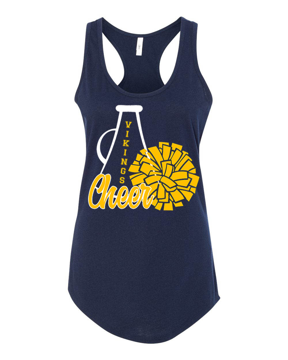 Vernon Vikings Cheer Racerback Tank Top Design 14