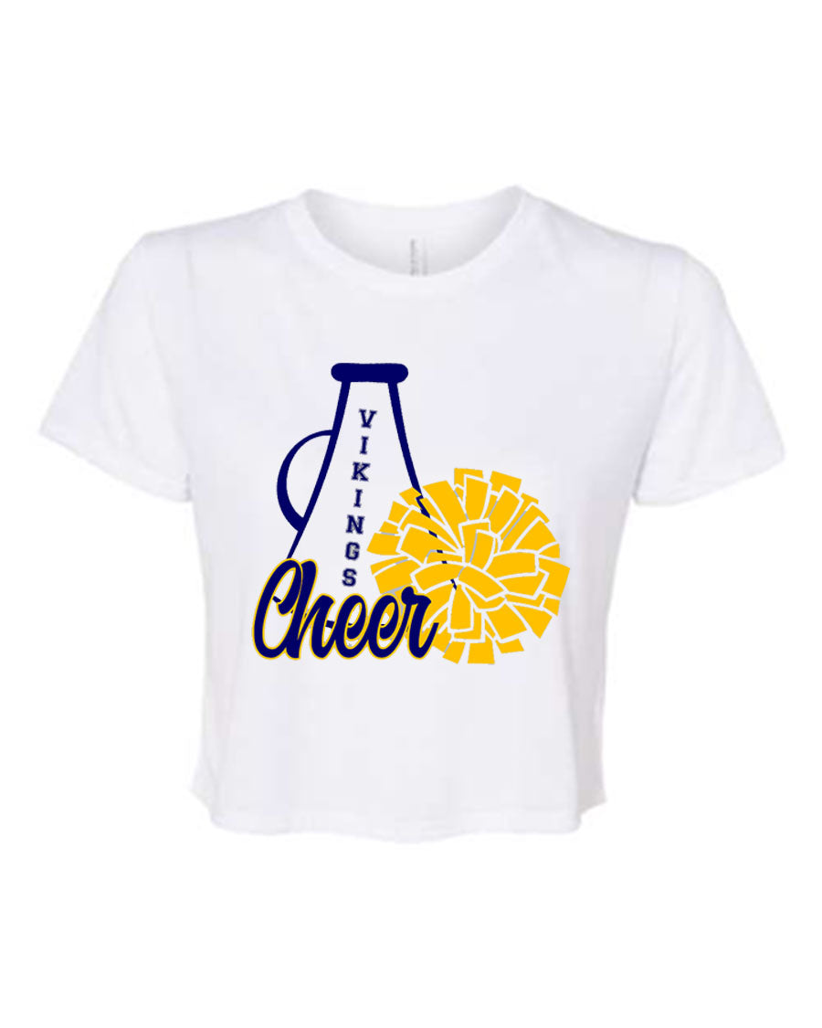 Vernon Vikings Cheer Design 14 Crop Top