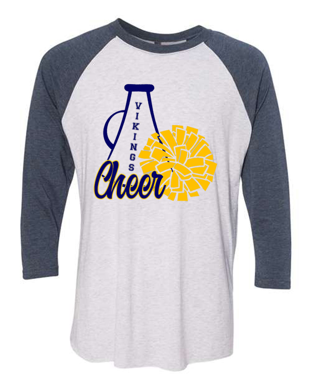 Vernon Vikings Cheer Design 14 Raglan Shirt