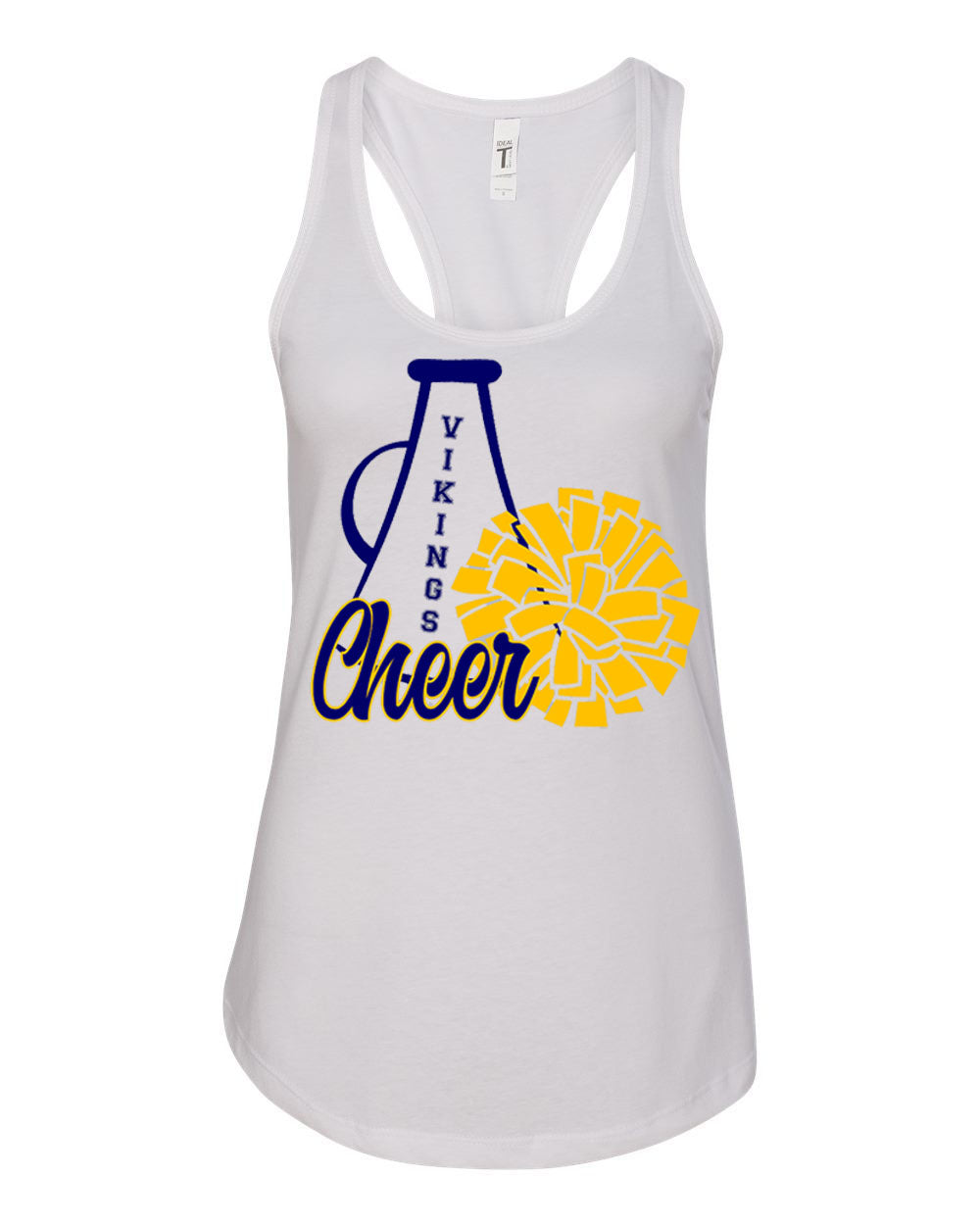 Vernon Vikings Cheer Racerback Tank Top Design 14