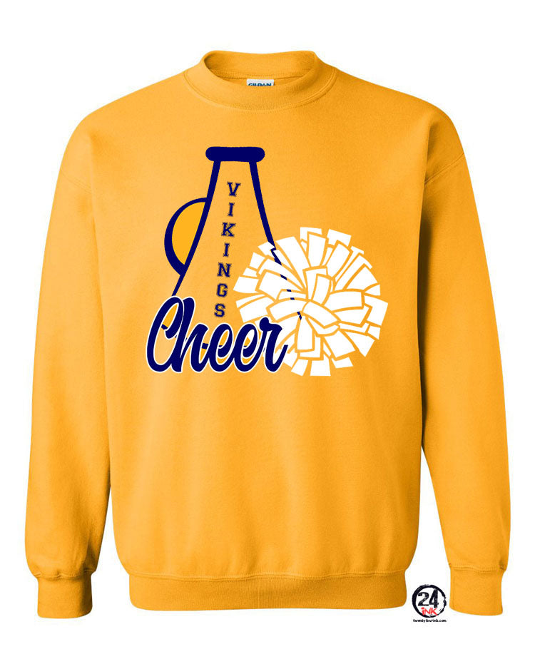 Vernon Vikings Cheer Non Hooded Sweatshirt Design 14