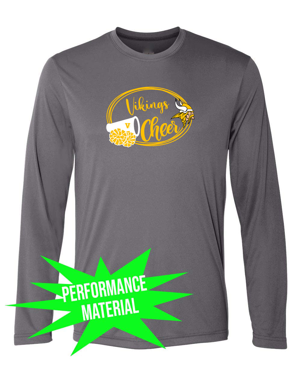 Vernon Cheer Performance Material Long Sleeve Shirt Design 15