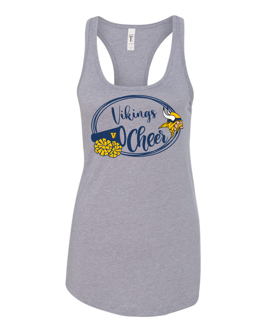 Vernon Cheer Racerback Tank Top Design 15