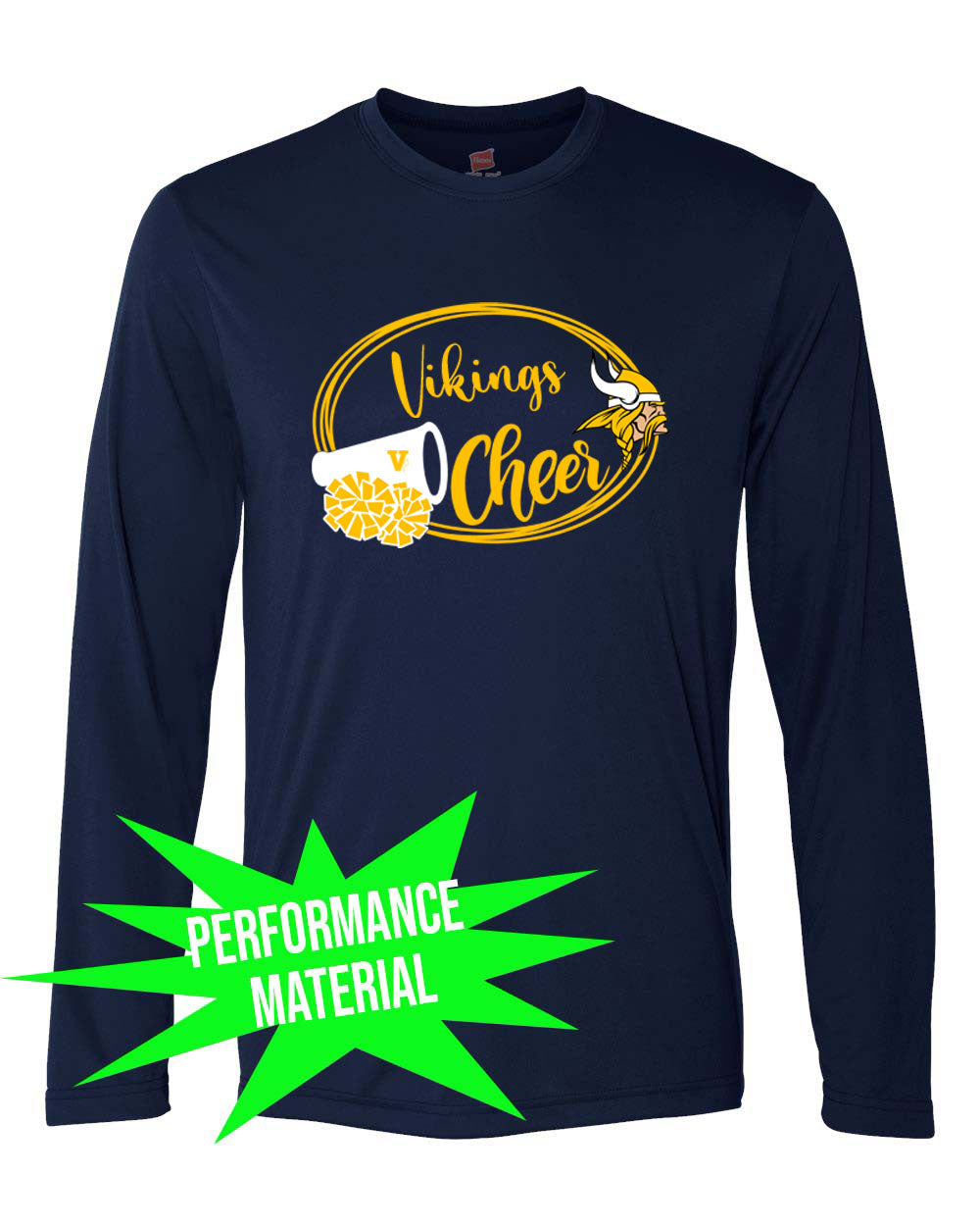 Vernon Cheer Performance Material Long Sleeve Shirt Design 15