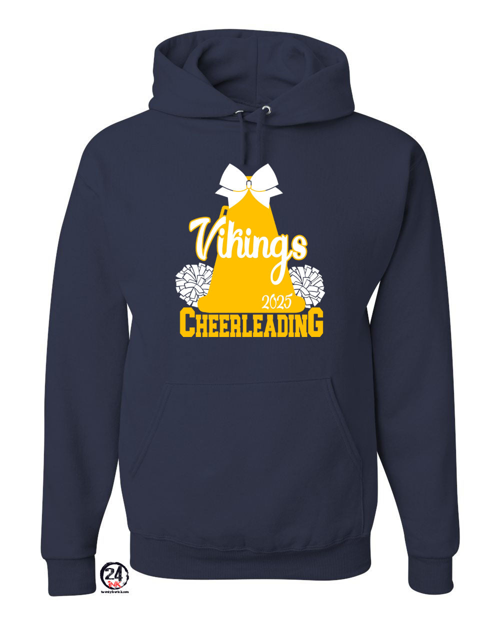 Vernon Cheer Hooded Sweatshirt Design 16