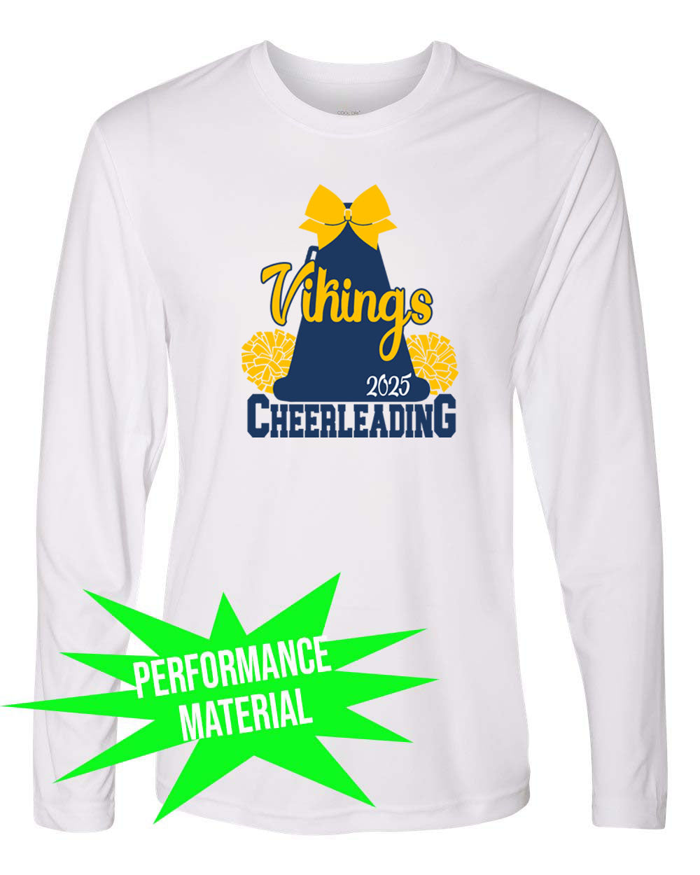 Vernon Cheer Performance Material Long Sleeve Shirt Design 16