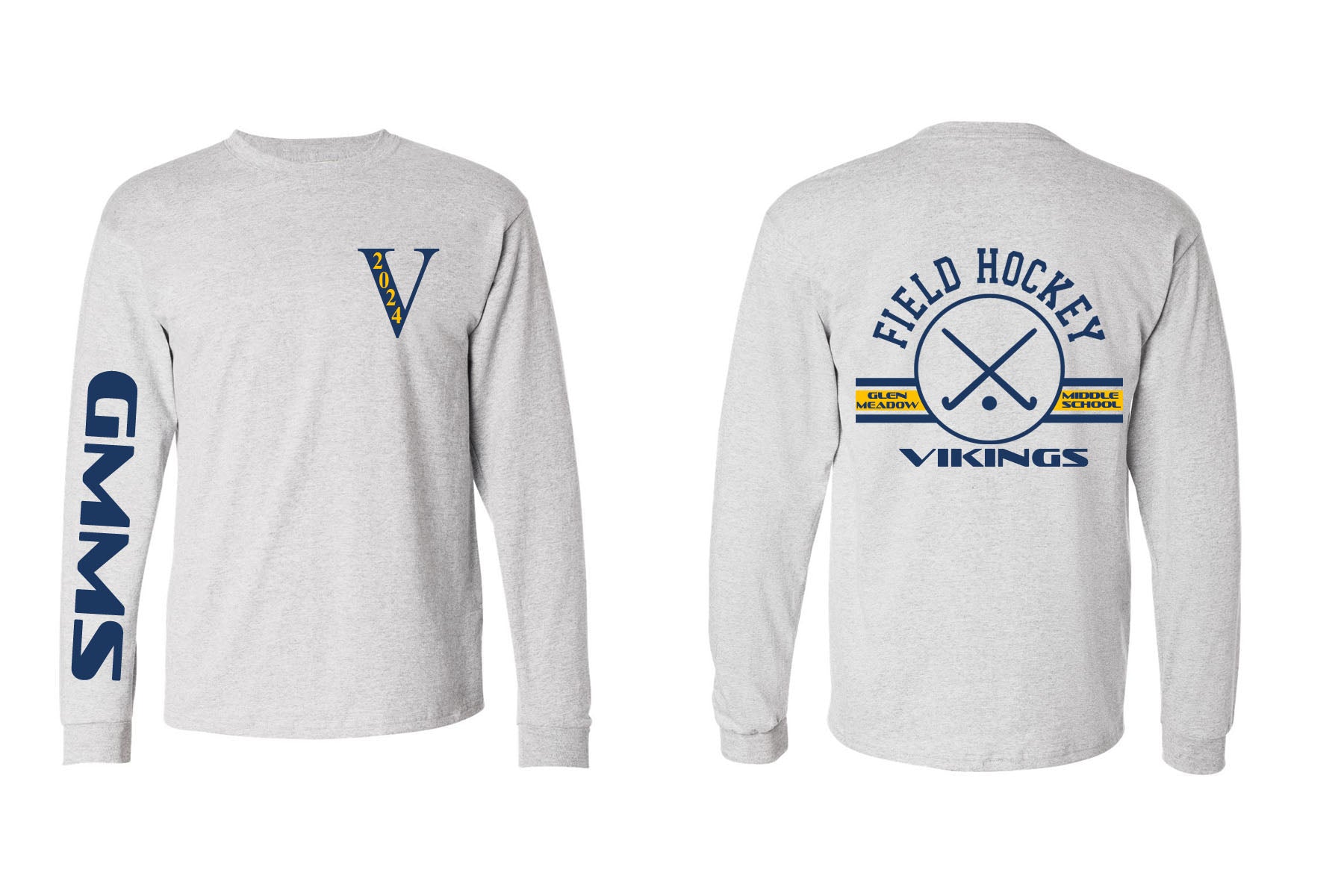 Vernon Field Hockey Design 2 Long Sleeve Shirt