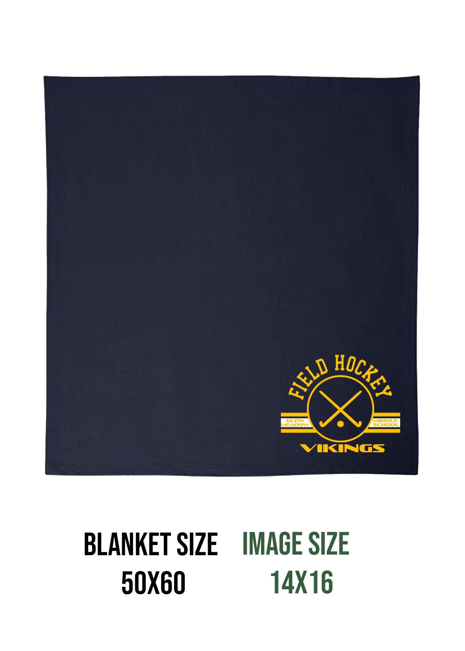 Vernon Field Hockey Blanket Design 2