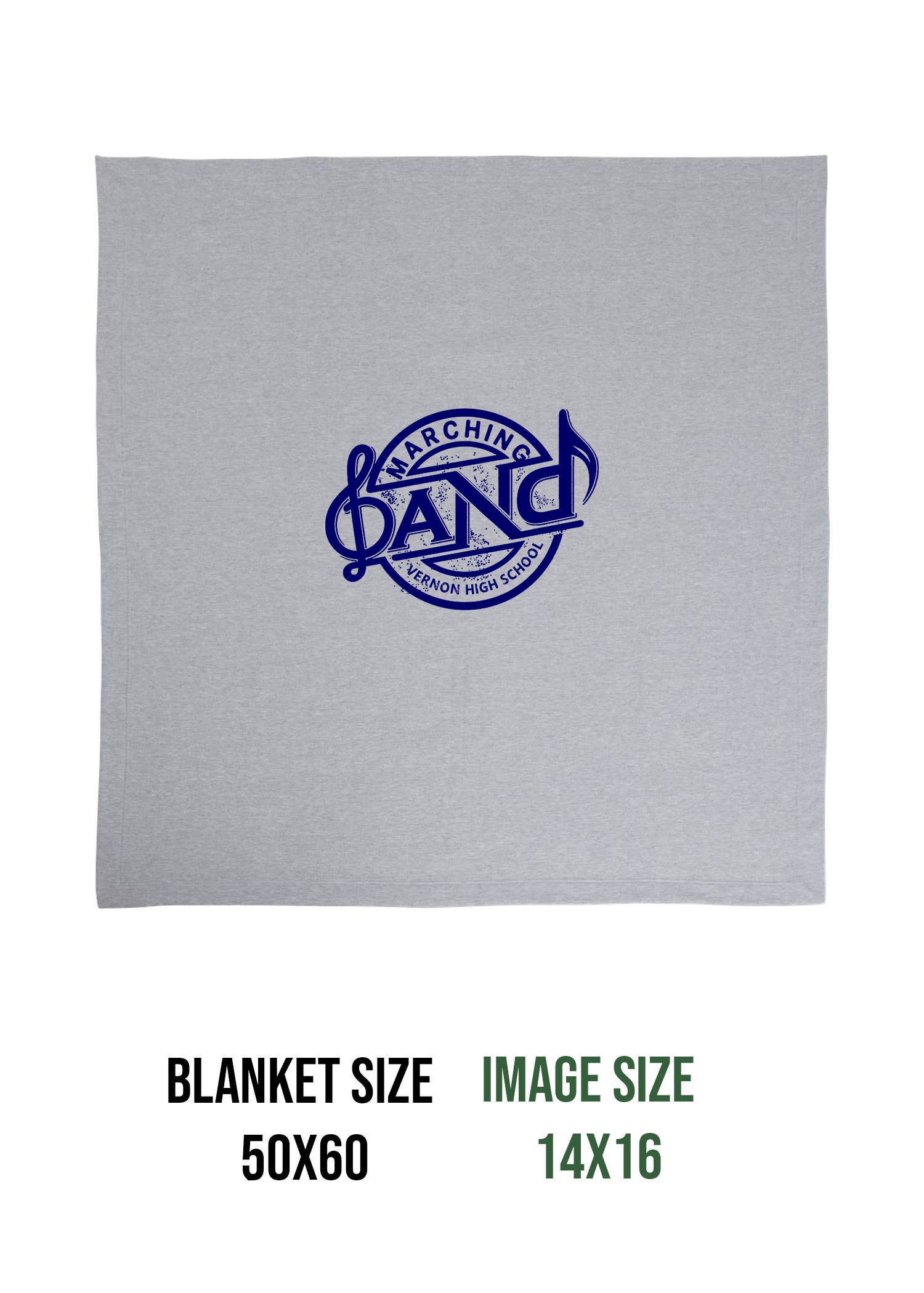 Vernon Marching Band Design 1 Blanket