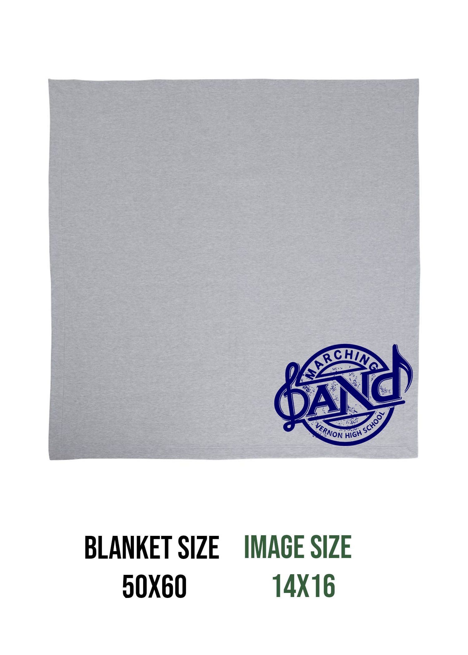 Vernon Marching Band Design 1 Blanket
