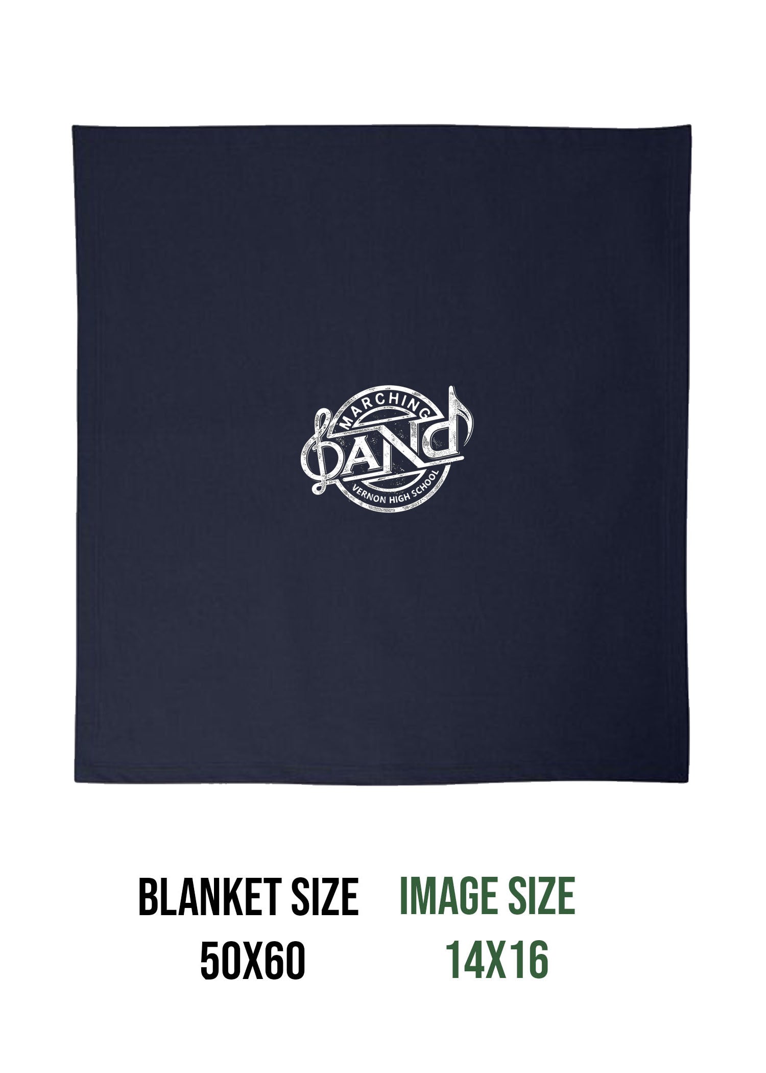 Vernon Marching Band Design 1 Blanket