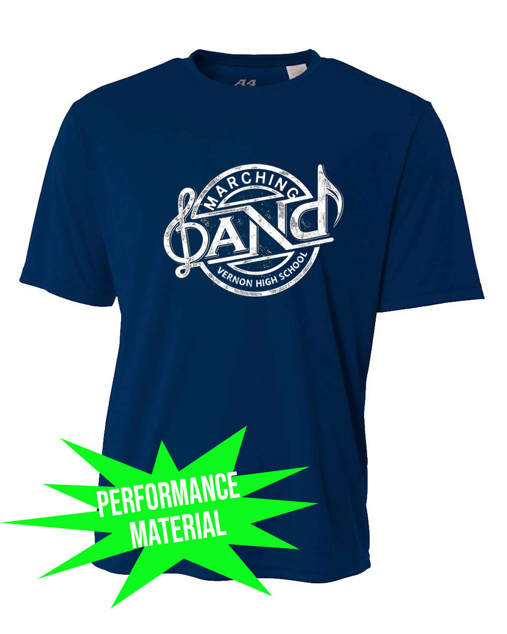 Vernon Marching Band Performance Material T-Shirt Design 1