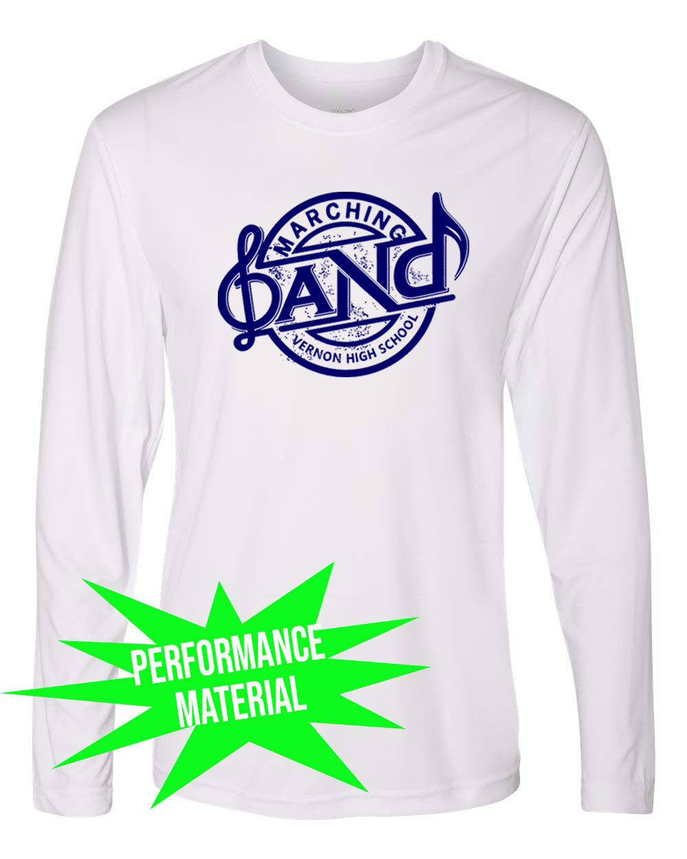Vernon Marching Band Performance Material Design 1 Long Sleeve Shirt
