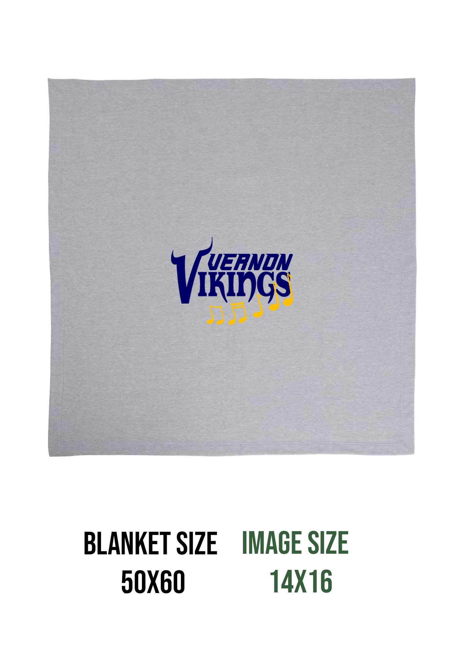 Vernon Marching Band Design 2 Blanket