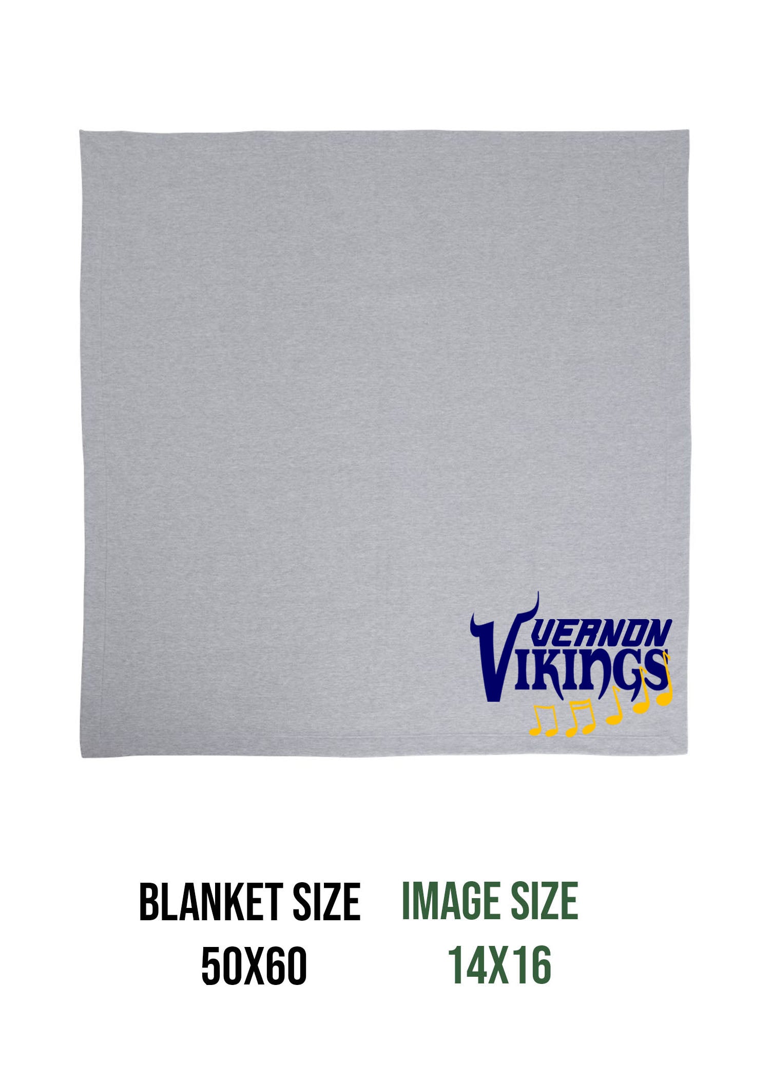 Vernon Marching Band Design 2 Blanket