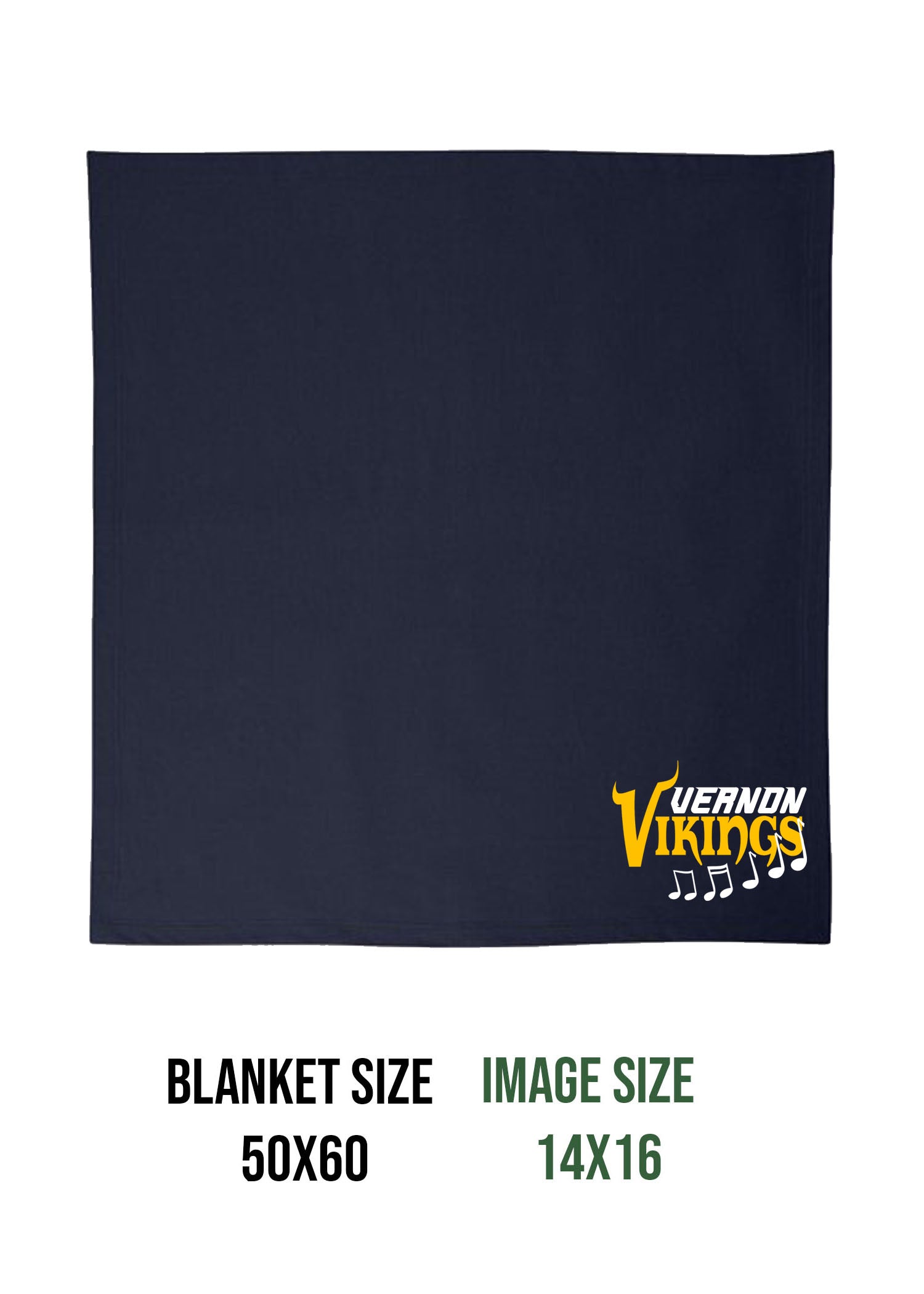 Vernon Marching Band Design 2 Blanket