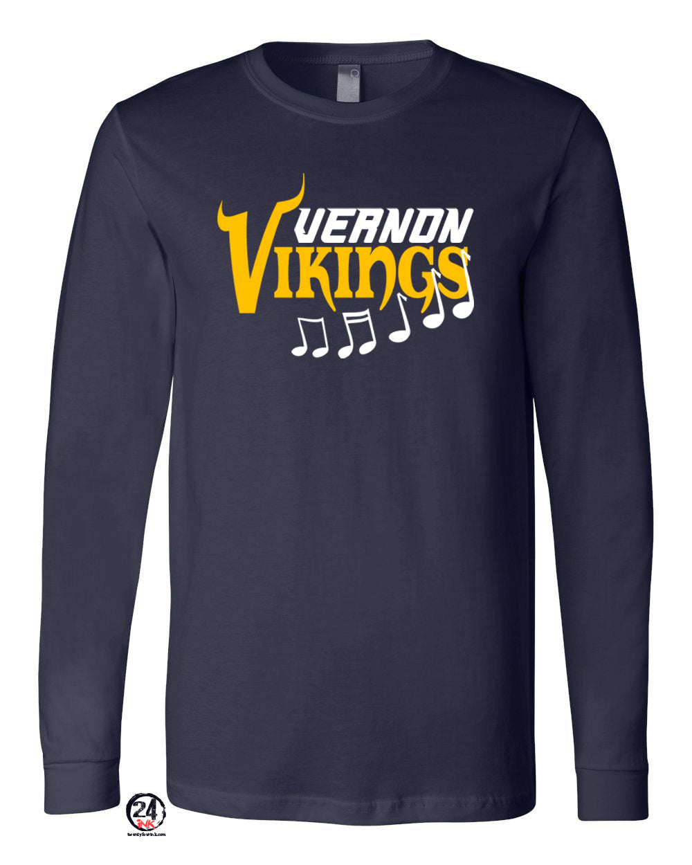 Vernon Marching Band Long Sleeve Shirt Design 2