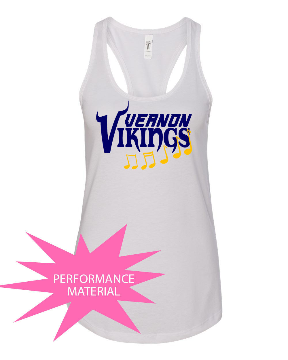 Vernon Marching Band Performance Racerback Tank Top Design 2