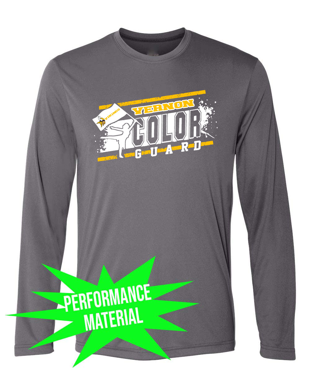 Vernon Marching Band Performance Material Design 4 Long Sleeve Shirt
