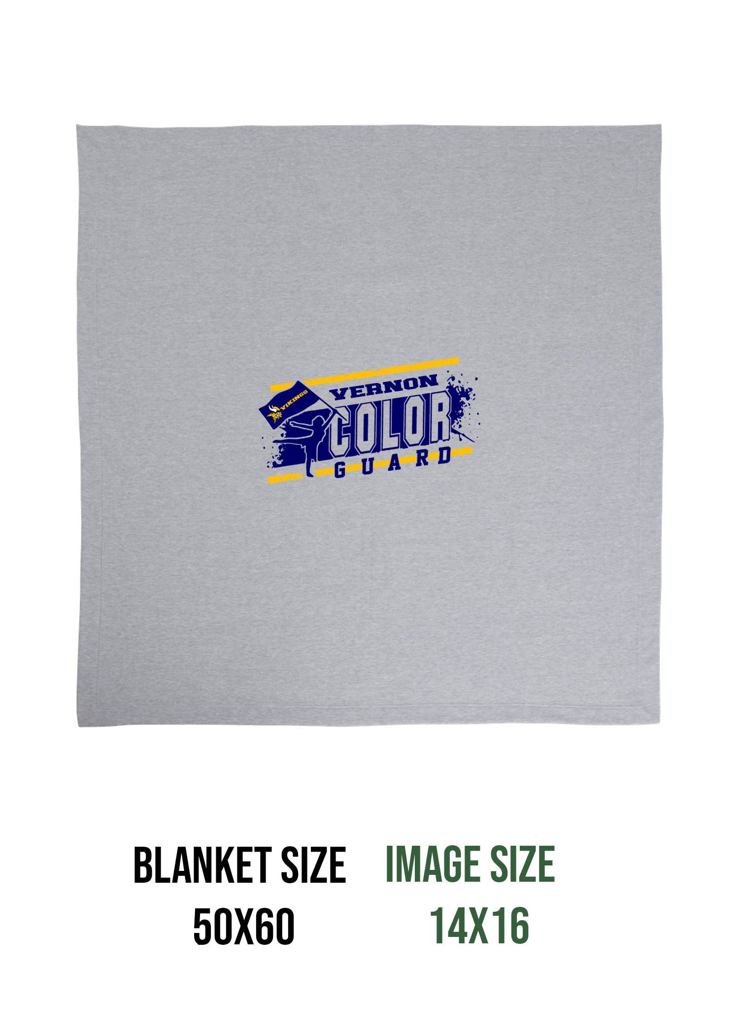 Vernon Marching Band Design 4 Blanket